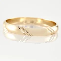 Histoire d'Or Alliance Massina Demi Jonc Classique Or Jaune New