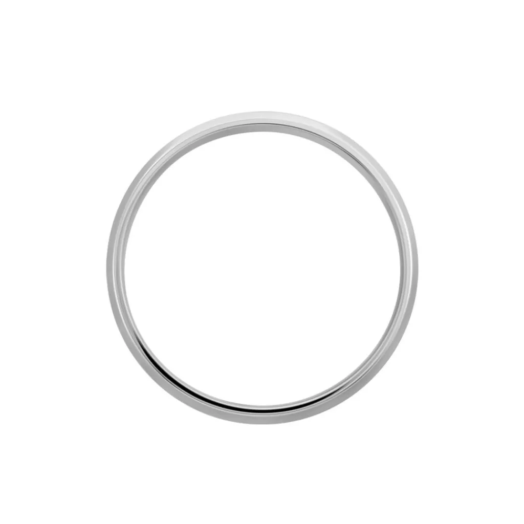 Histoire d'Or Alliance Mat Et Brillant Biseaute Ruban Plat Palladium Blanc Hot