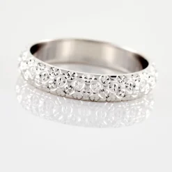 Histoire d'Or Alliance Mathena Ruban Plat Or Blanc Discount