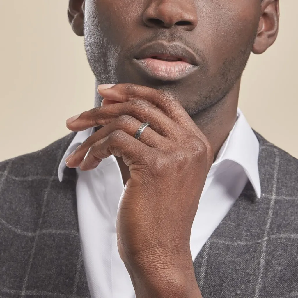 Histoire d'Or Alliance Mattew Titane Blanc Best