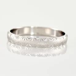 Histoire d'Or Alliance Maturina Demi Jonc Classique Or Blanc Clearance