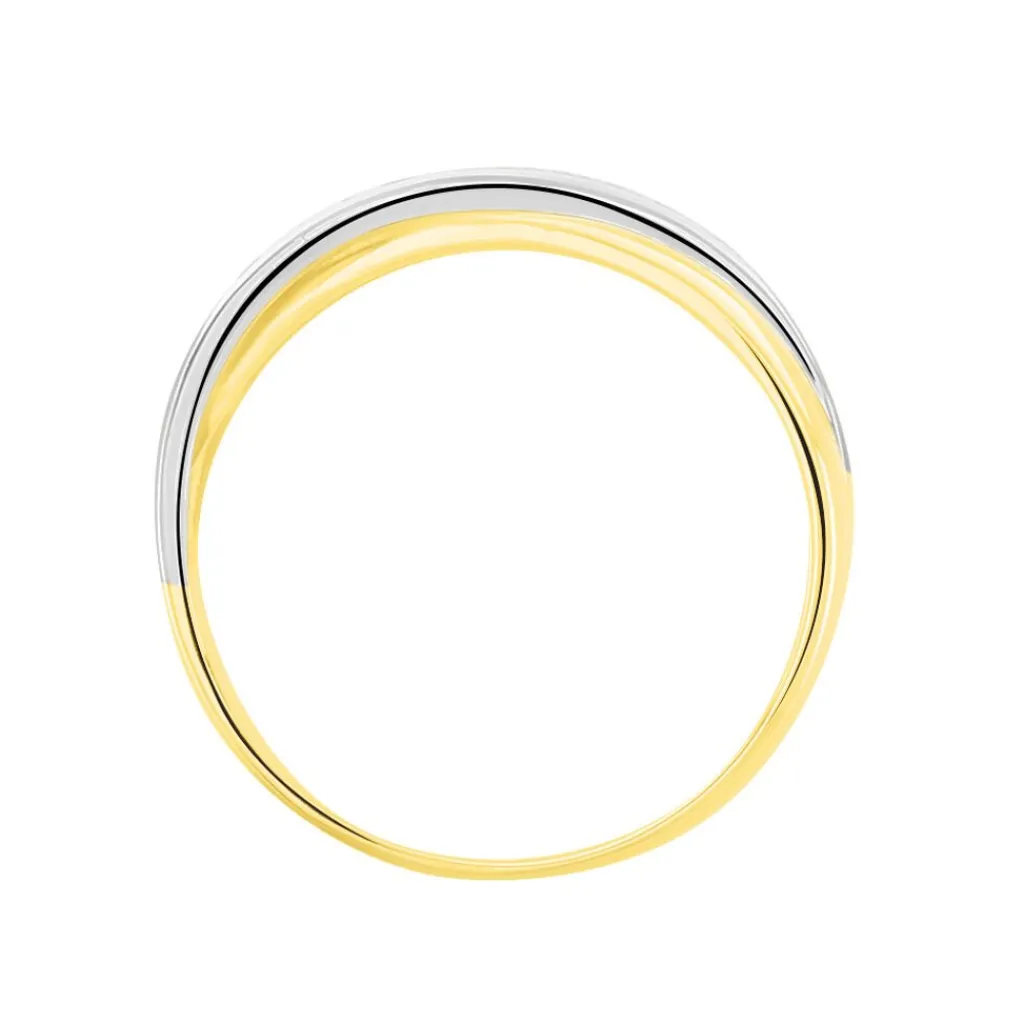 Histoire d'Or Alliance Maylisse Ruban Plat Or Bicolore Sale