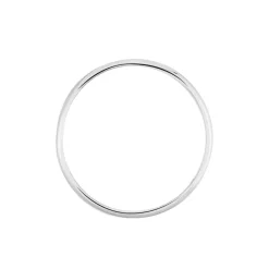 Histoire d'Or Alliance Meredithe Demi Jonc Classique Or Blanc Hot