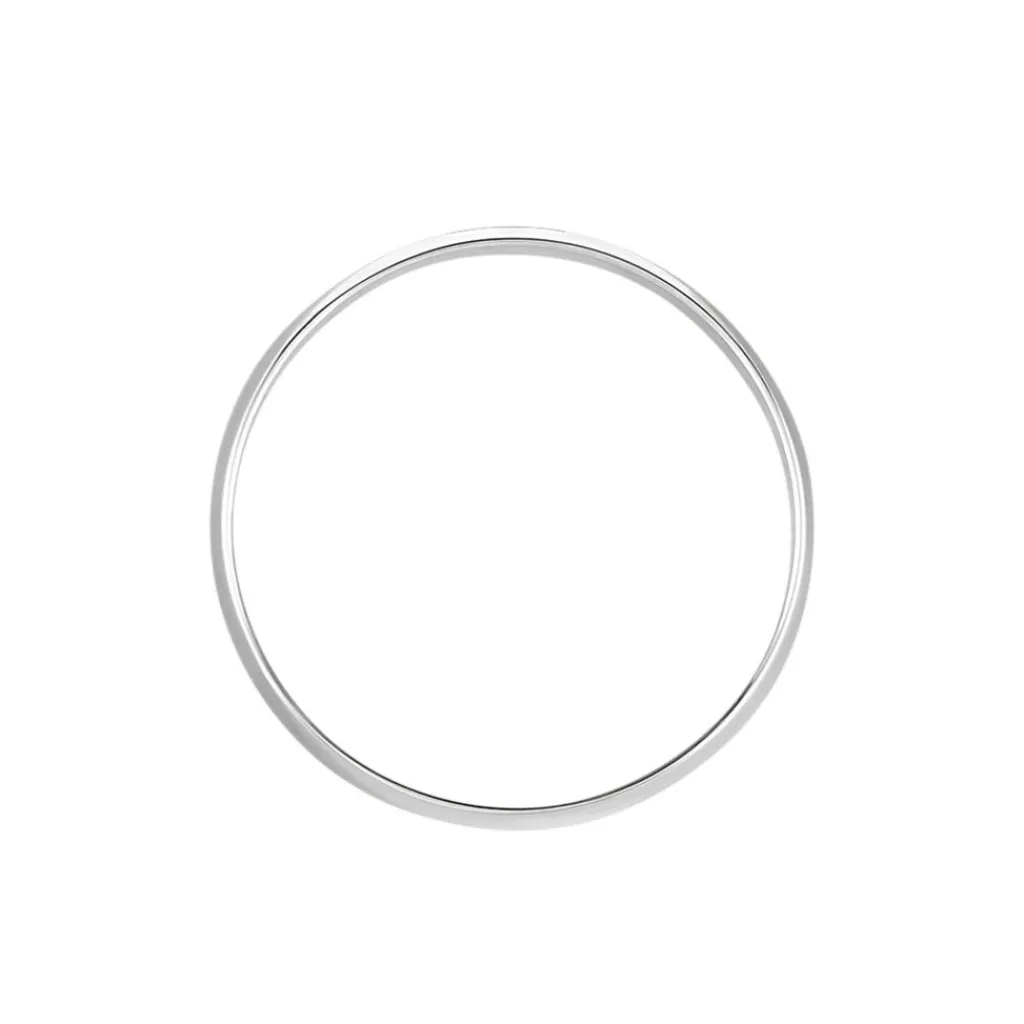 Histoire d'Or Alliance Meredithe Demi Jonc Classique Or Blanc Sale