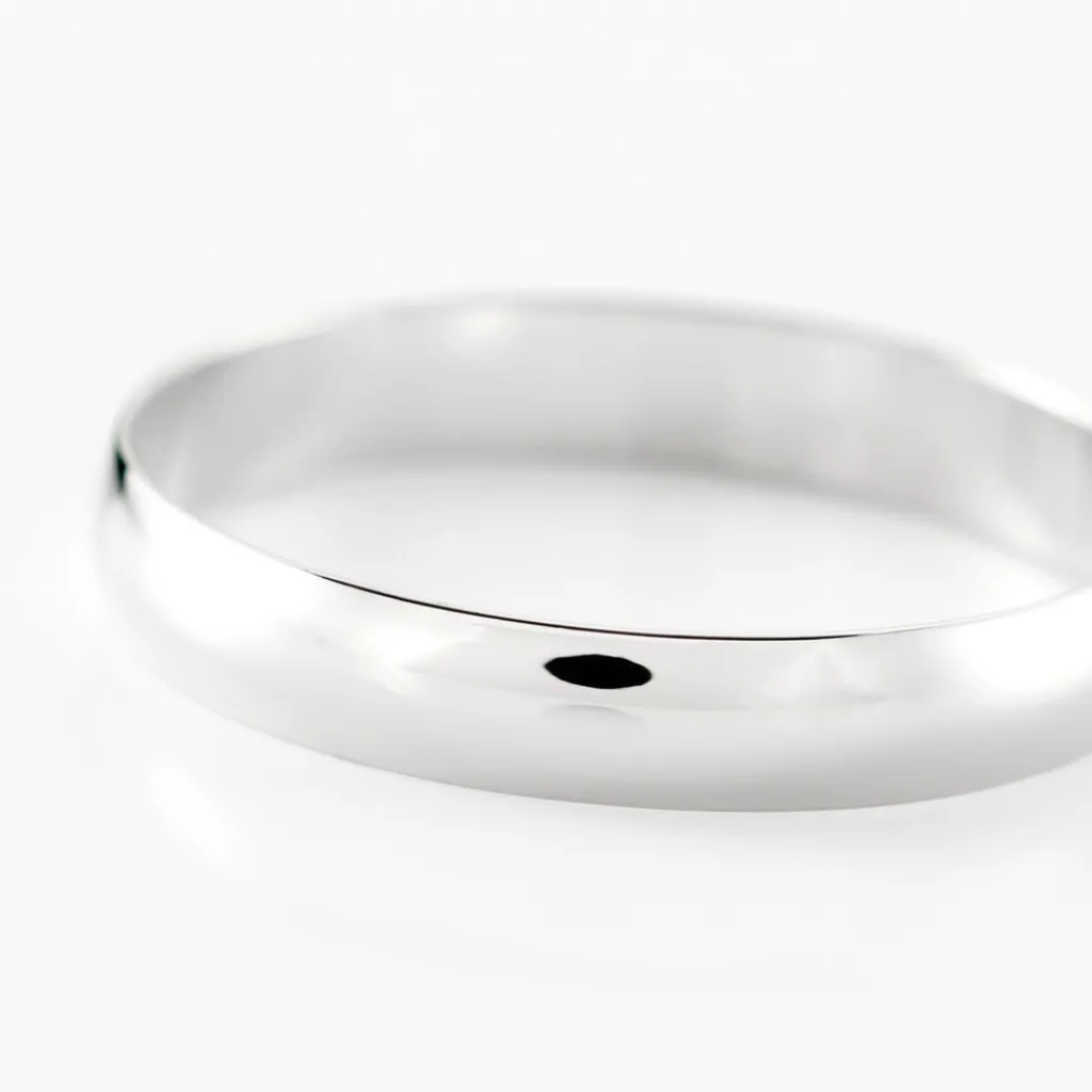 Histoire d'Or Alliance Meredithe Demi Jonc Classique Or Blanc Sale