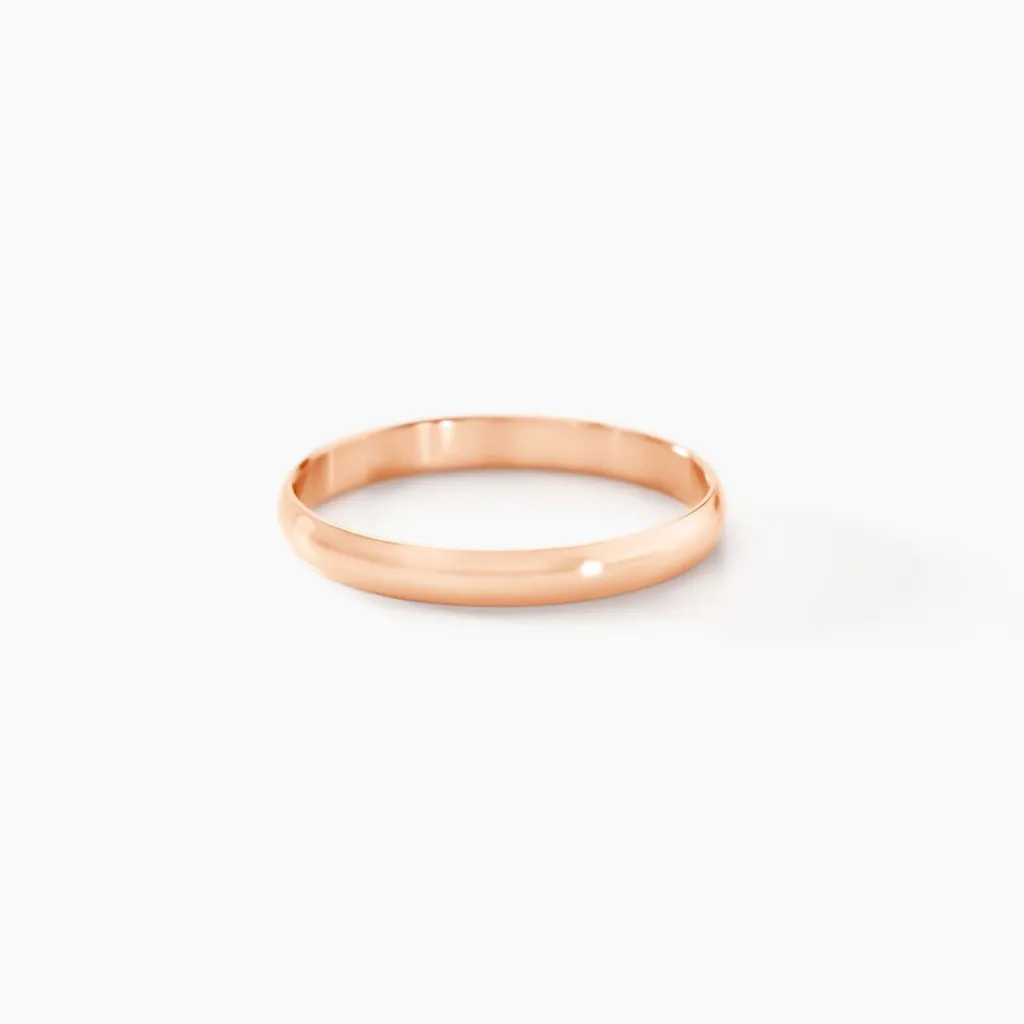 Histoire d'Or Alliance Meredithe Demi Jonc Classique Or Rose Outlet