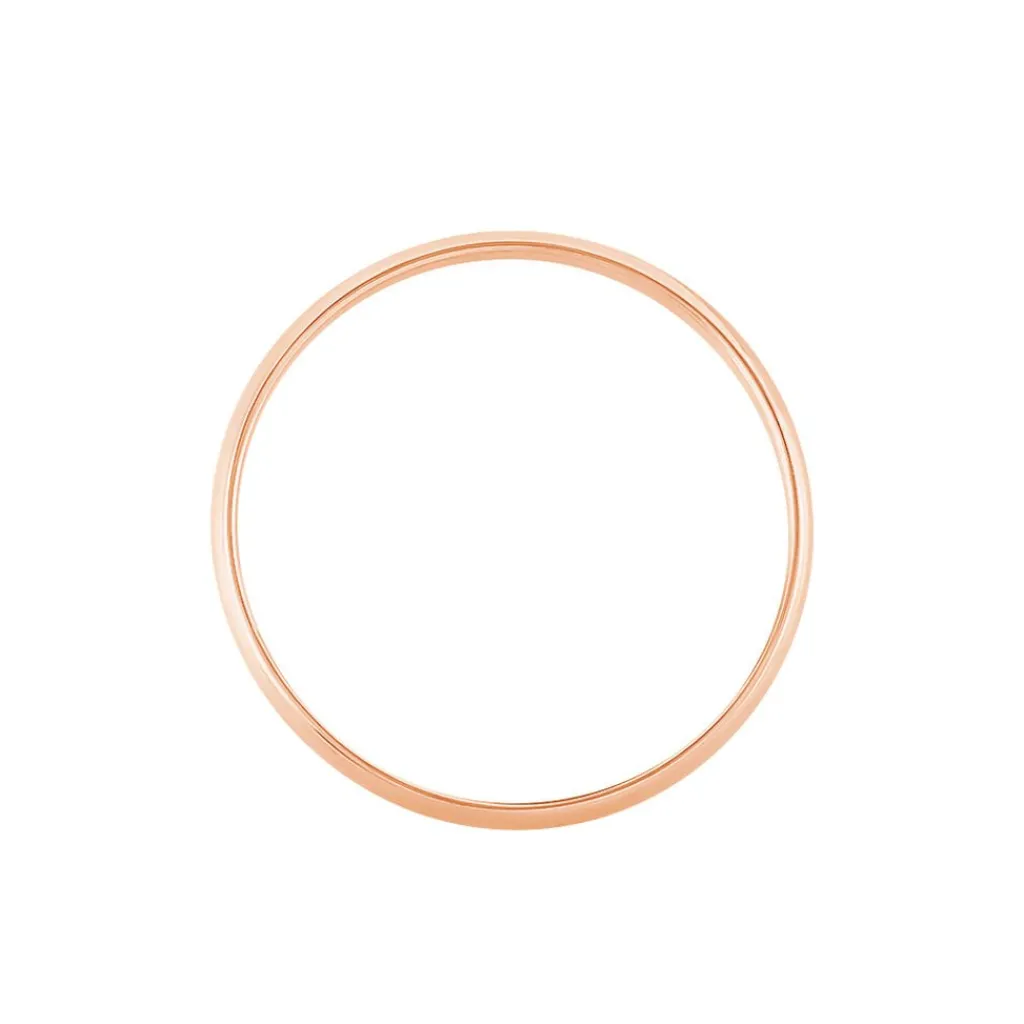 Histoire d'Or Alliance Meredithe Demi Jonc Classique Or Rose Outlet