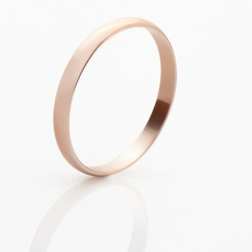 Histoire d'Or Alliance Meredithe Demi Jonc Classique Or Rose Outlet