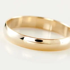 Histoire d'Or Alliance Meredithe Demi Jonc Classique Or Jaune New