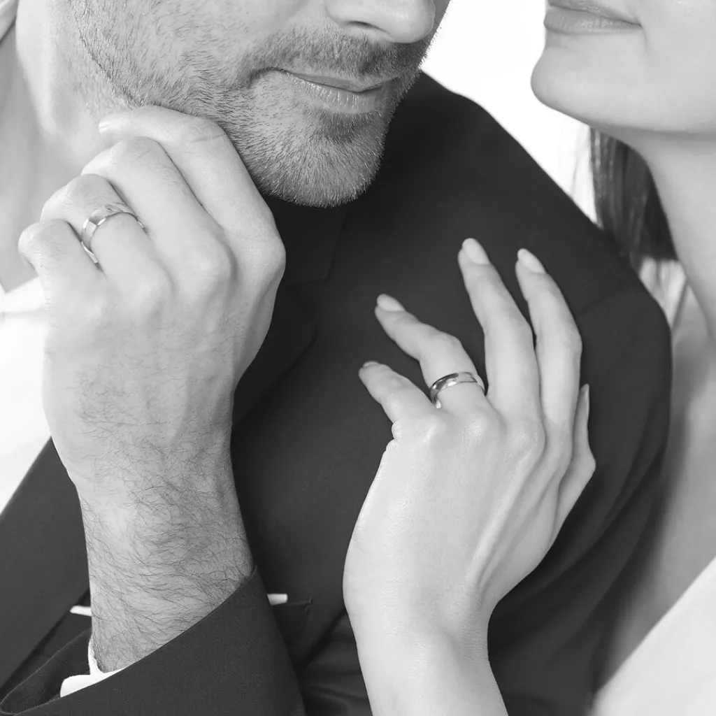 Histoire d'Or Alliance Meredithe Ruban Plat or blanc Clearance