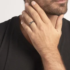 Histoire d'Or Alliance Nathaell Ruban Plat Palladium Blanc Discount