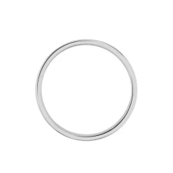 Histoire d'Or Alliance Naudin Ruban Plat Or Blanc