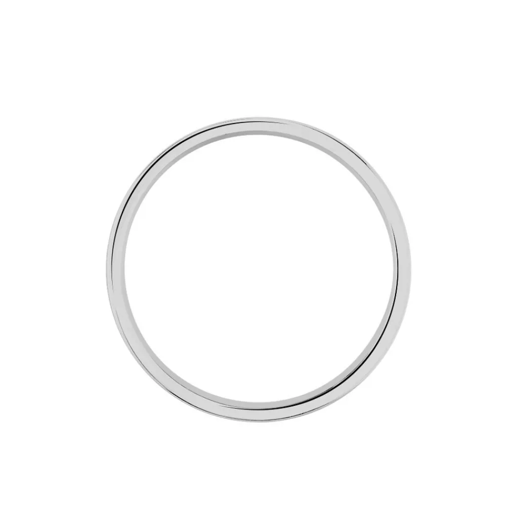 Histoire d'Or Alliance Naudin Ruban Plat Or Blanc