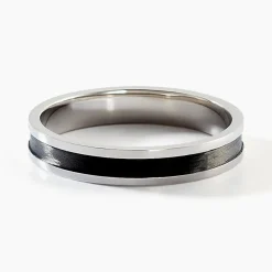 Histoire d'Or Alliance Navid Palladium Blanc Et Carbone Hot