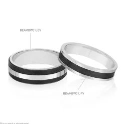 Histoire d'Or Alliance Navid Ruban Plat Palladium Blanc Clearance