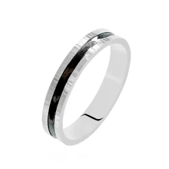 Histoire d'Or Alliance Navido Ruban Plat Palladium Bicolore Sale