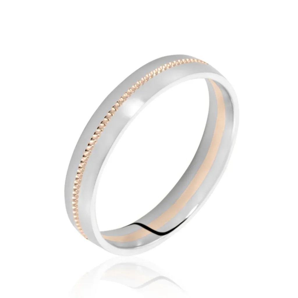 Histoire d'Or Alliance Or Bicolore Perle Best