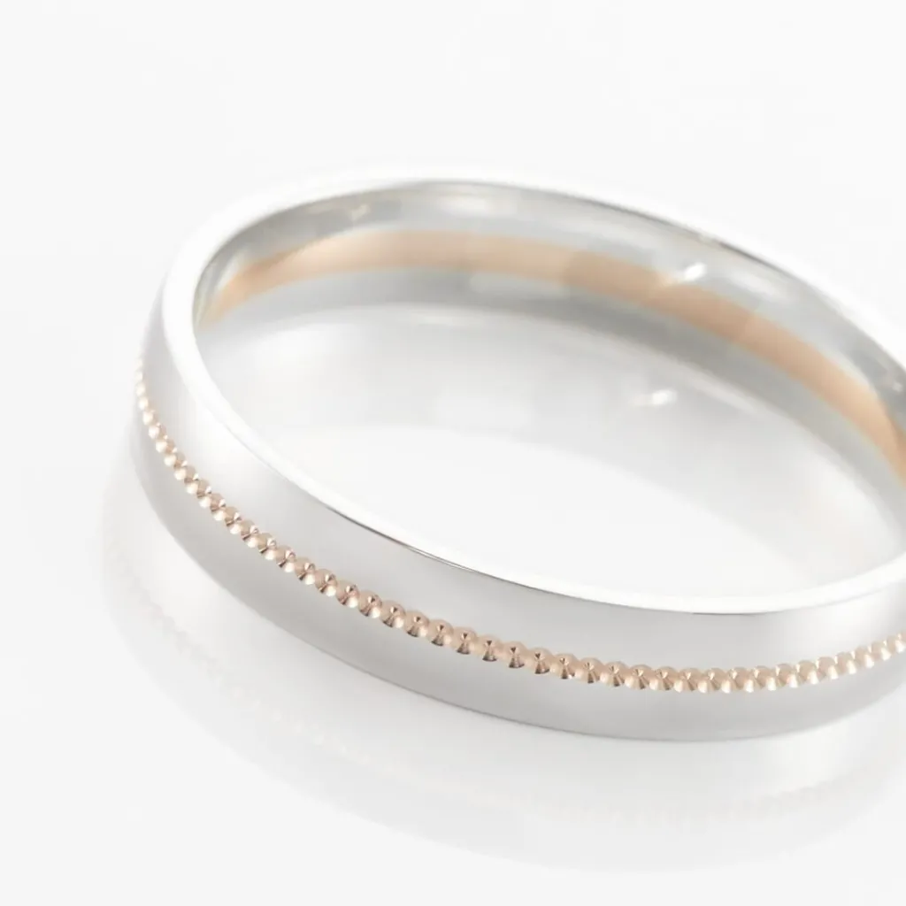 Histoire d'Or Alliance Or Bicolore Perle Best