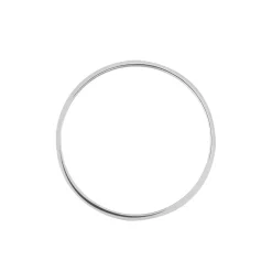 Histoire d'Or Alliance Palla Givree Ruban Plat Palladium Blanc Clearance