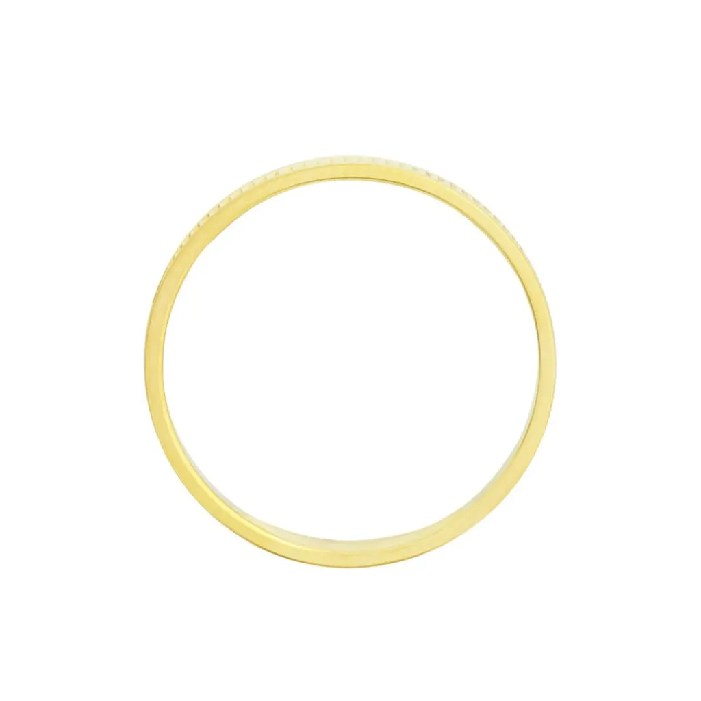 Histoire d'Or Alliance Perlee Ruban Plat or jaune New