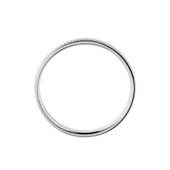 Histoire d'Or Alliance Perlee Ruban Plat or blanc