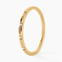 Histoire d'Or Alliance Praxis Or Jaune Diamant New