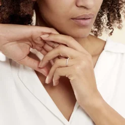 Histoire d'Or Alliance Pristina Or Blanc Diamant Outlet