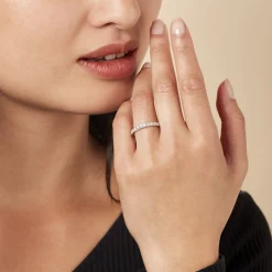 Histoire d'Or Alliance Pristina Or Blanc Diamant Clearance