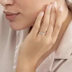 Histoire d'Or Alliance Rhea Or Blanc Diamant