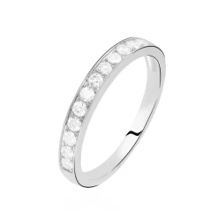 Histoire d'Or Alliance Rhea or blanc diamant New