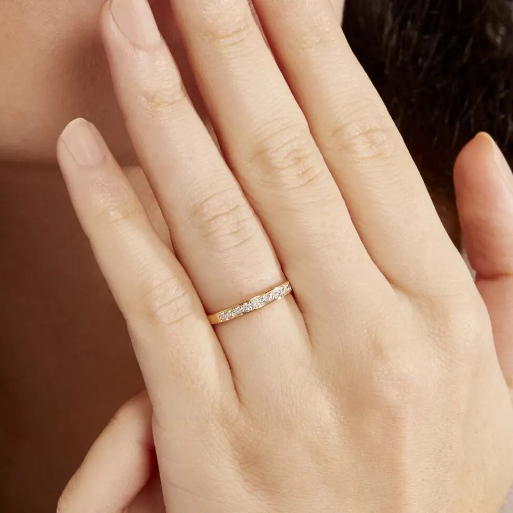 Histoire d'Or Alliance Rhea or jaune diamant Clearance