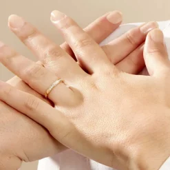 Histoire d'Or Alliance Rhea or jaune diamant Clearance