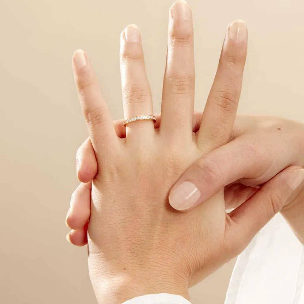 Histoire d'Or Alliance Rhea or jaune diamant Clearance