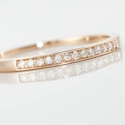 Histoire d'Or Alliance Rhea Or Rose Diamant