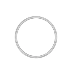 Histoire d'Or Alliance Rhodium Ruban Plat Palladium Bicolore Clearance