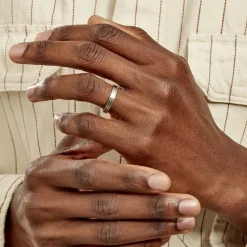 Histoire d'Or Alliance Rhodium Ruban Plat Palladium Bicolore Discount