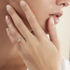 Histoire d'Or Alliance Romaine Demi Jonc Classique Or Bicolore