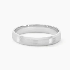 Histoire d'Or Alliance Ruban Mat Et Billant Biseautee Palladium Blanc Best