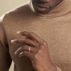 Histoire d'Or Alliance Samiha Ruban Plat Or Blanc Clearance