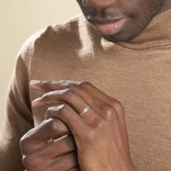 Histoire d'Or Alliance Sequana Ruban Plat Or Bicolore