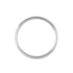 Histoire d'Or Alliance Sirona Demi Jonc or blanc