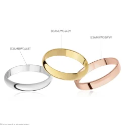 Histoire d'Or Alliance Sonia Demi Jonc Confort Or Jaune Outlet