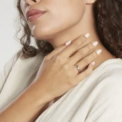 Histoire d'Or Alliance Strie Fantaisie Demi Jonc Classique Or Bicolore Outlet