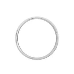 Histoire d'Or Alliance Sudem Ruban Plat Argent Blanc Best