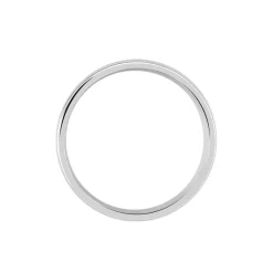 Histoire d'Or Alliance Trephine Ruban Plat Argent Blanc Hot