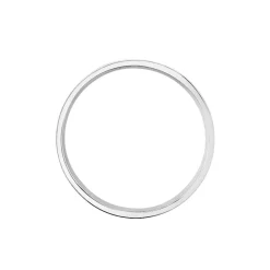 Histoire d'Or Alliance Tyffen Ruban Plat Argent Blanc Best