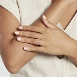 Histoire d'Or Alliance Tyssia Ruban Plat Or Bicolore Sale