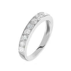 Histoire d'Or Alliance Valentine Or Blanc Diamant Synthetique Sale