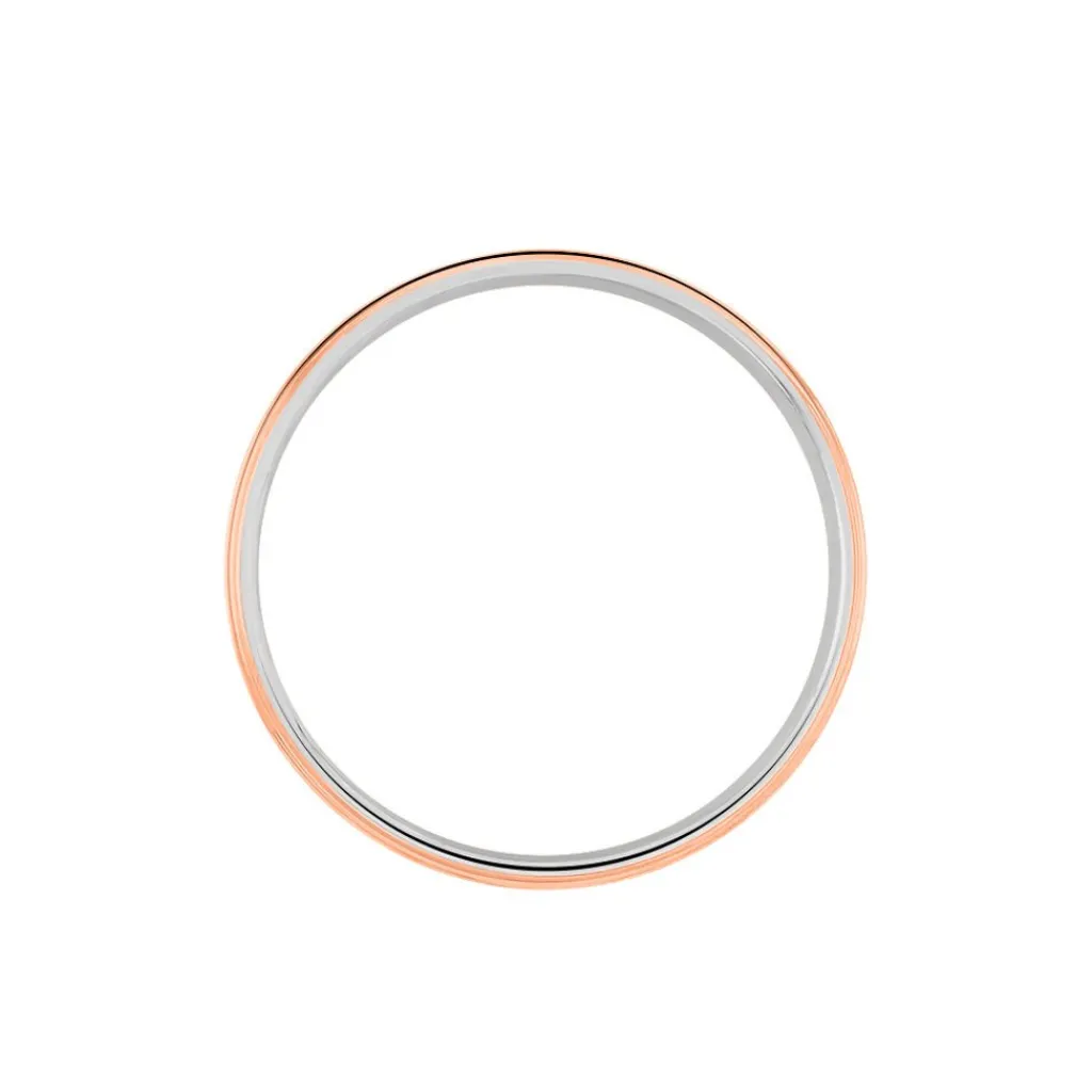 Histoire d'Or Alliance Valliamee Or Bicolore New