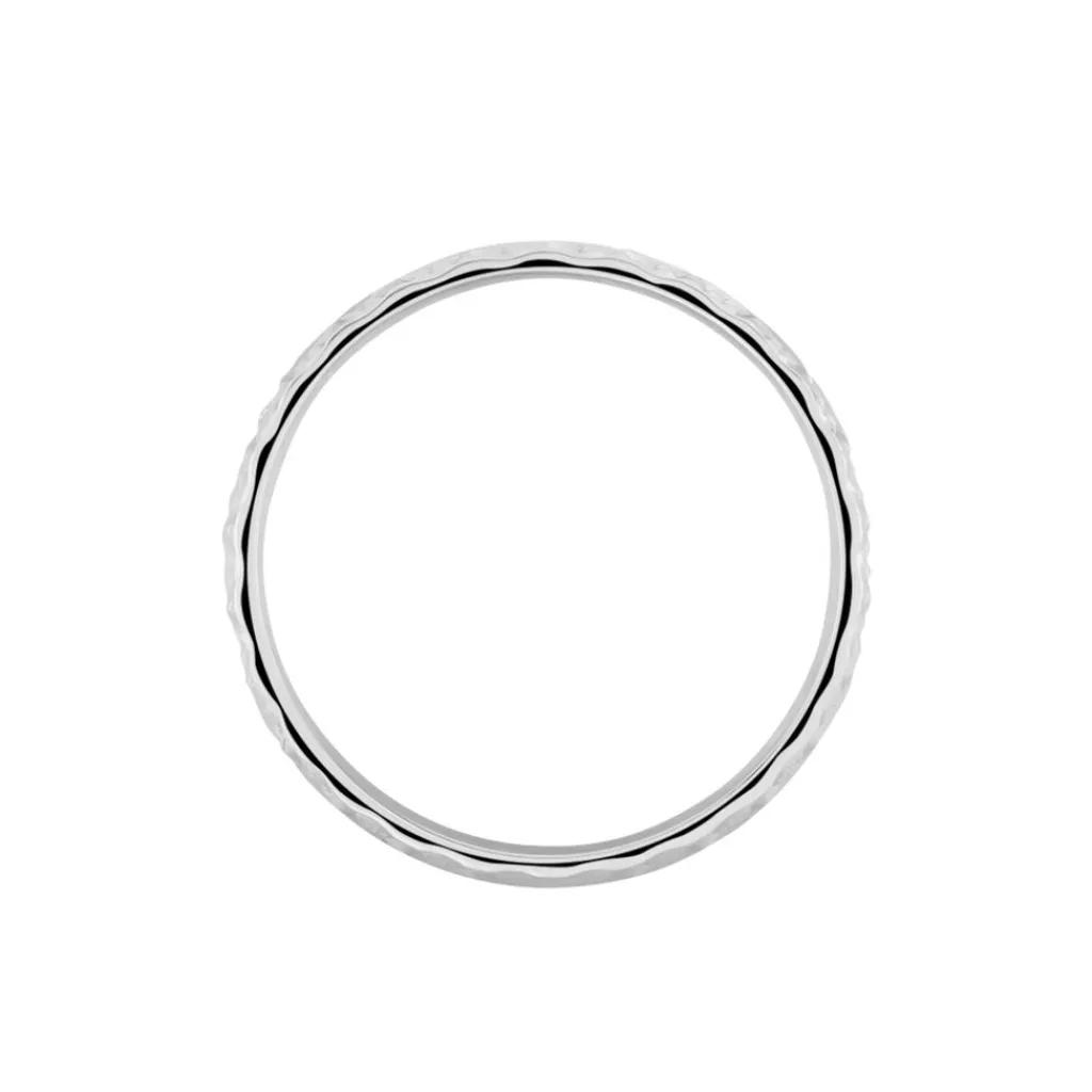 Histoire d'Or Alliance Veira Ruban Bombé or blanc Best